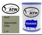 Preview: Audi, Mignonette Gray, L14: 500ml Lackdose, von ATW Autoteile West.